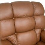 This image shows the back of a Golden power lift recliner where the power lumbar feature is located